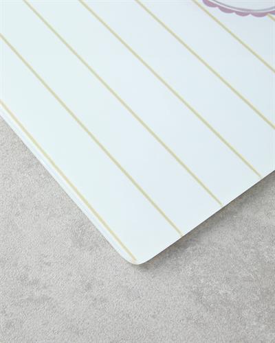 Дъска За Рязане Стъкло 25x35 см Бял - Жълт