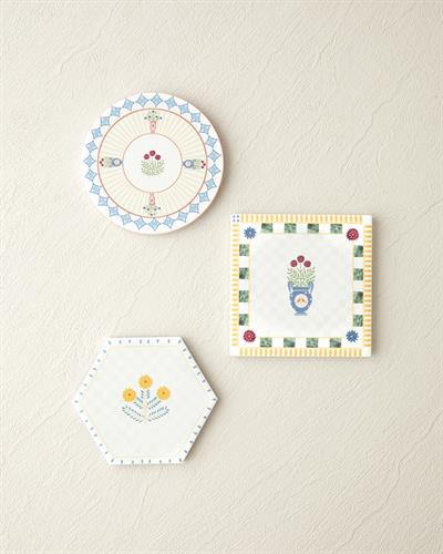 Retro Revival Подложка За Чаша Керамика 11 см Син