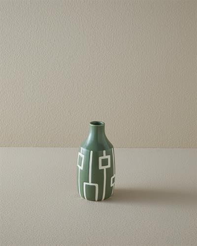 Rhonda Ваза 10,5x10,5x19,5 см Зелен