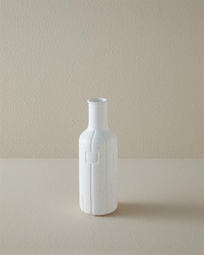 Rhonda Ваза 10x10x28,5 см Бял