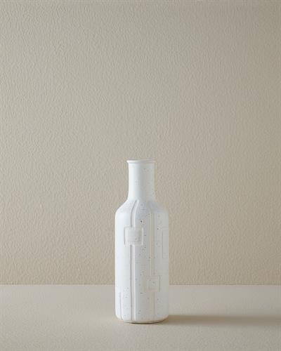 Rhonda Ваза 10x10x28,5 см Бял