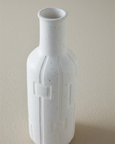 Rhonda Ваза 10x10x28,5 см Бял