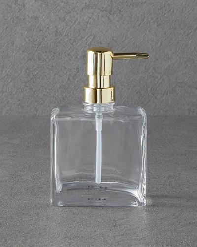 Rhonda Дозатор За Течен Сапун За Баня Стъкло 10x6x15 см Прозрачен