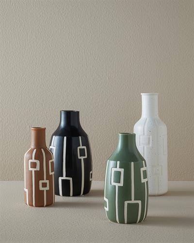 Rhonda Ваза 13,5x13,5x25 см Черен