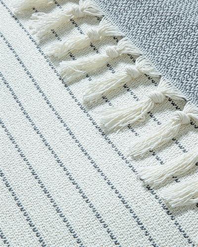 Rhys Покривка За Легло К Двоен Размер, Тъкан, Антрацит, 240 X 260 Cm