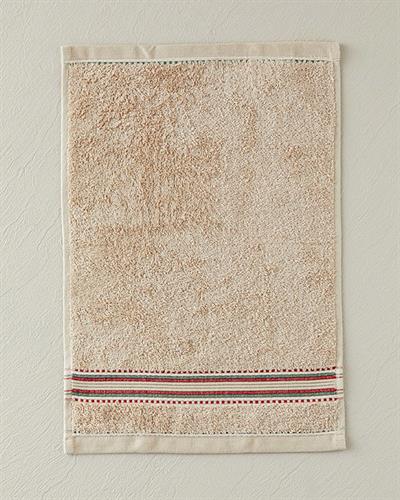 Rhys Кърпа За Ръце С борд Памучен 30x45 см Бежов