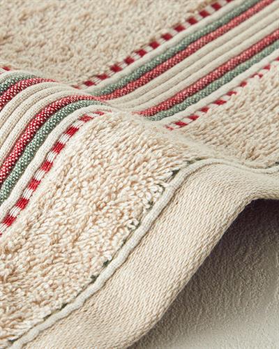 Rhys Кърпа За Ръце С борд Памучен 30x45 см Бежов