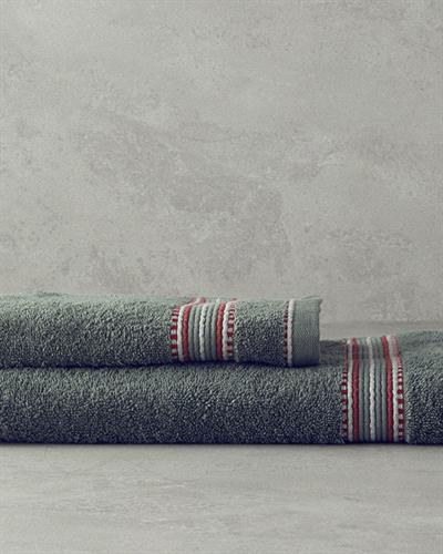 Rhys Кърпа За Лице С борд Памучен 50x80 см Зелен