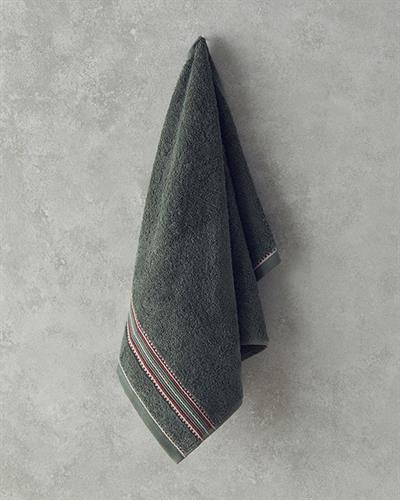 Rhys Кърпа За Лице С борд Памучен 50x80 см Зелен