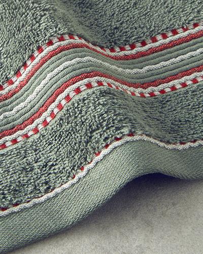 Rhys Кърпа За Лице С борд Памучен 50x80 см Зелен