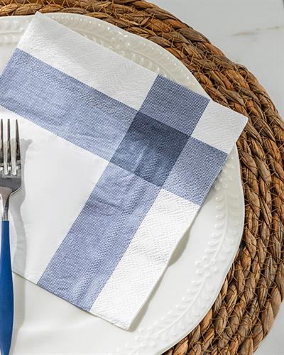 Ribbon Хартиени Салфетки 20 бр. Хартия 33x33 см Сив