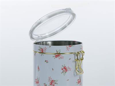 Ribbon Rose КУТИЯ ЗА СЪХРАНЕНИЕ Голяма Метален 10,5x17 cm White