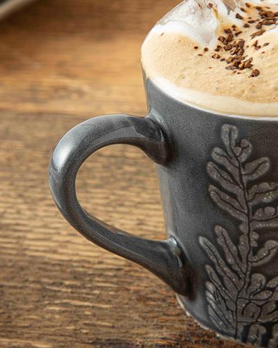 Rila Чаша Stoneware, Тъмно Сиво, 350 Ml