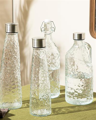 Riley Glass Storage Bottle 1000 ml Transparent