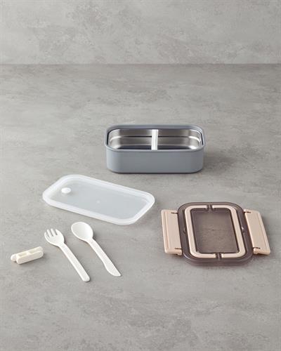 Riley Кутия За Обяд 7 части Неръждаема стомана 800 мл Сив