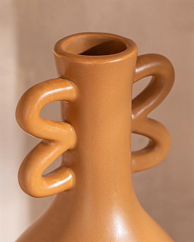 Rina Ваза Доломите, Кафяво, 11 X 11 X 27 Cm