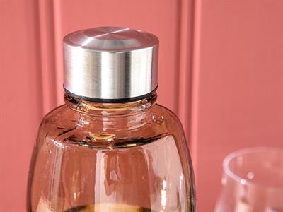 Ring Glass Bottle 1100 ml Beige