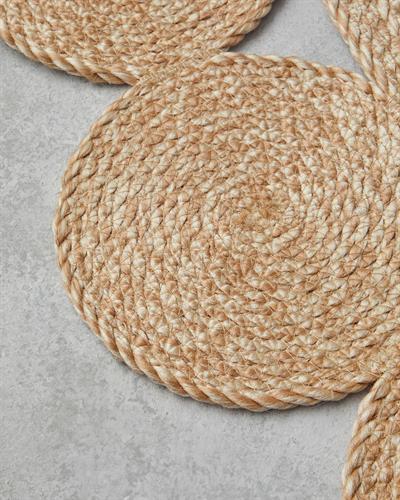 Ring Декоративен Килим От Юта Юта, Естествен, 120 Cm