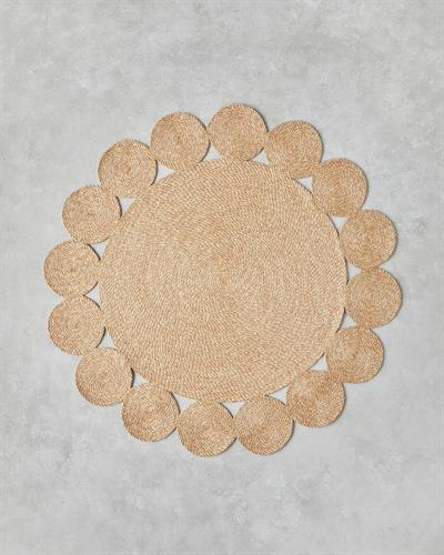 Ring Декоративен Килим От Юта Юта, Естествен, 120 Cm