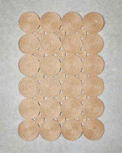 Ring Декоративен Килим От Юта Юта, Естествен, 120 X 180 Cm