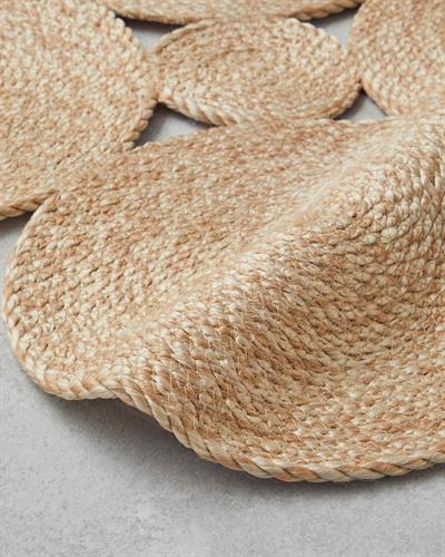 Ring Декоративен Килим От Юта Юта, Естествен, 120 X 180 Cm