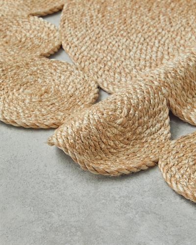Ring Декоративен Килим От Юта Юта, Естествен, 90 Cm