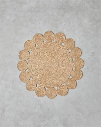 Ring Декоративен Килим От Юта Юта, Естествен, 90 Cm