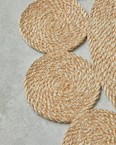 Ring Декоративен Килим От Юта Юта, Естествен, 90 Cm