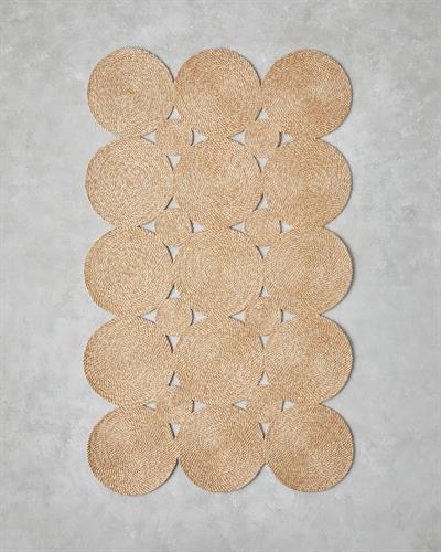 Ring Jute Decorative Jute Carpet 90x150 cm Natural