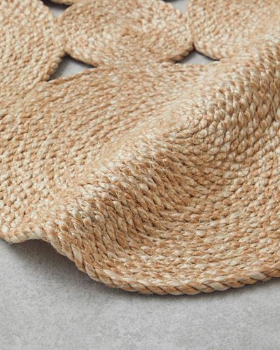Ring Jute Decorative Jute Carpet 90x150 cm Natural