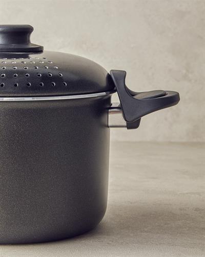 Rio Тенджера Спагети Алуминий 20 см Черен