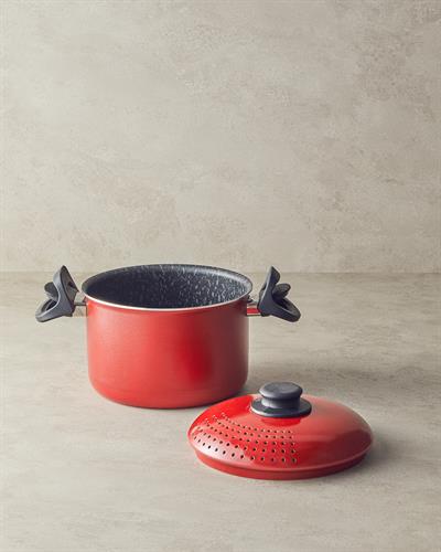 Rio Тенджера Спагети Алуминий 20 см Червен