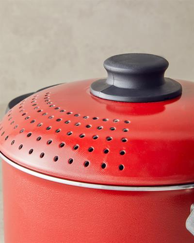 Rio Тенджера Спагети Алуминий 20 см Червен