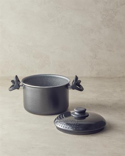 Rio Тенджера Спагети Алуминий 20 см Черен