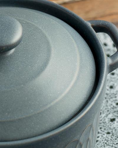 Ripple Мини Тенджера Каменна керамика 14x9 см Морскосин