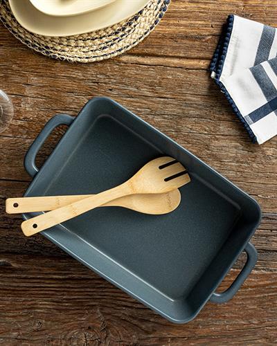 Ripple Тепсия За Фурна Stoneware, Тъмно Синьо, 36 X 21 Cm