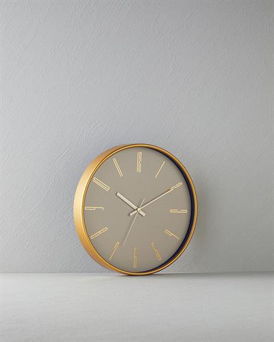 Rita Plastic Wall Clock Beige