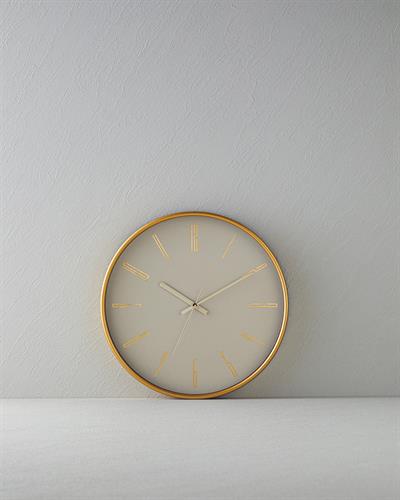 Rita Plastic Wall Clock Beige