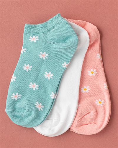 Rita Чорапи Дамски 3 Бр., Памучен, Бяло-Розово, 36-40