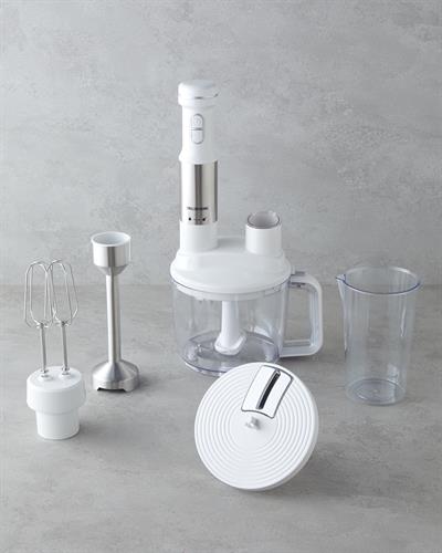 RMB 3001 Комплект Мултиблендер 4 ножове 1500W Бял - Хром