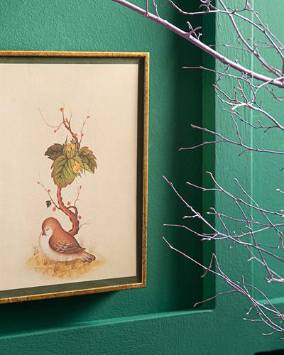 Robin Bird ТАБЛИЦА 18x23 cm Златисто