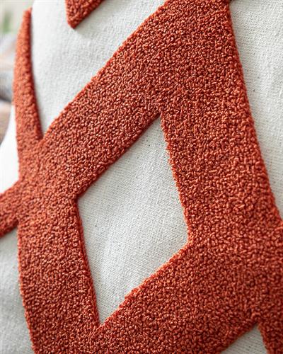 Roche Декоративна Калъфка За Възглавница Punch Бродиран, Естествено, 45 X 45 Cm