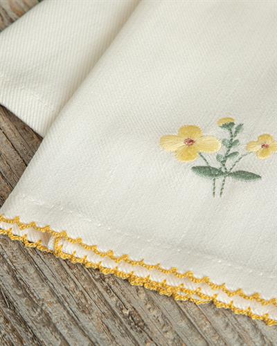 Rokso Кърпа За Изсушаване Памучен, Жълто, 30 X 50 Cm