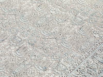 Roman Килим Нехлъзгащ се гръб Жакардово кадифе 160x230 см Син