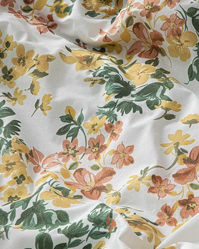 Romantic Ivy Спално Бельо Компле Единичен Размер, Лесно За Гладене, Теракота, 160 X 220 Cm