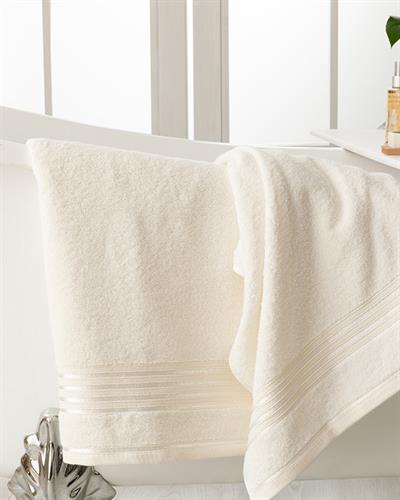 Romantic Stripe Комплект Кърпи За Баня С лента Памучен 50x85см + 70x150см Екрю