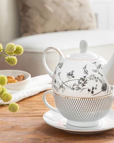 Romilly Porcelain Pot Set 480 ml+350 ml Black