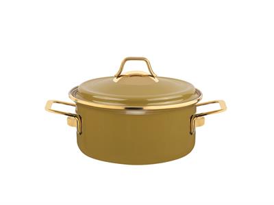 Rona ТЕНДЖЕРА Затворен Емайлиран 14 cm Kiwi Green