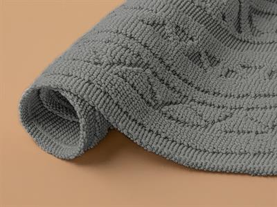 Ronita Килим Памучен, Сиво, 110 X 110 Cm