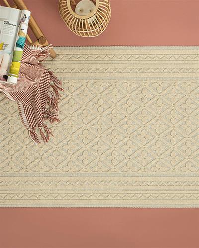 Ronita Килим Памучен, Кремово, 50 X 80 Cm